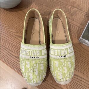 Dior espadrille flats in size 39